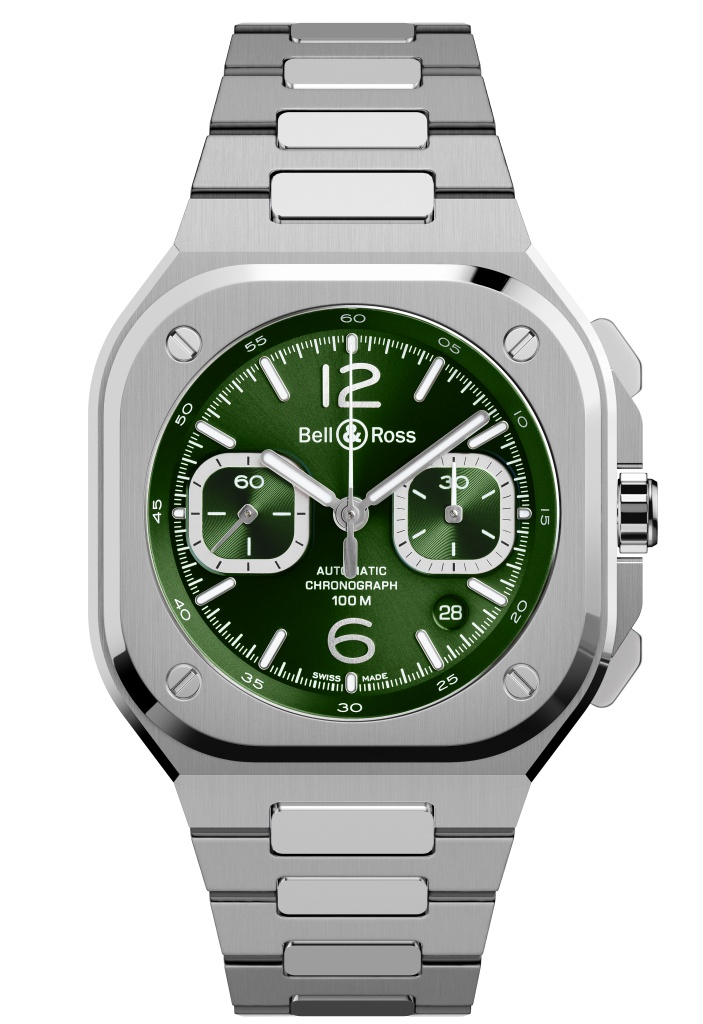 BR 05 Chrono Green Steel