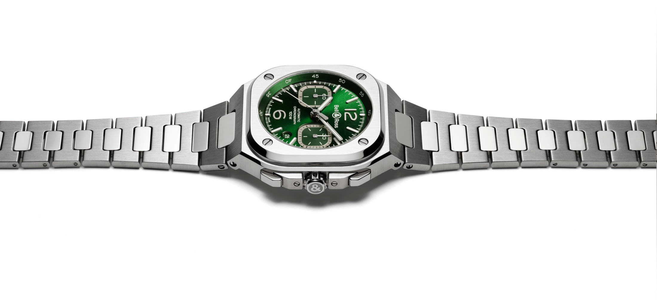 BR 05 Chrono Green Steel